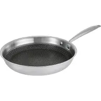 Resto Achird Koekenpan 28 cm – TRI-PLY RVS Koekpan – Inductie Geschikt – PFLUON anti-aanbaklaag – Honingraat Anti-aanbaklaag – Ovenbestendig