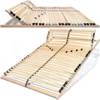 Coemo 7-zone lattenbodem 120 x 200cm Ergo lattenbodem - verstelbaar hoofdbord - beuken frame - 28 latten - bedframe geschikt voor ledikant - geschikt voor alle matrassen
