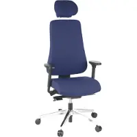 Hjh OFFICE PRO-TEC 400 - Professionele bureaustoel Donkerblauw