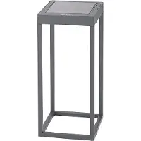 Sigor Numove LED lamp op zonne-energie, grafietgrijs, hoogte 32,5 cm Numove, dimbaar, alu / grijs / zink, Aluminium, Modern, Solar buitenverlichting