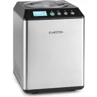 Klarstein Vanilly Sky Family IJsbereider Frozen Yoghurt 250W 2,5l zilver.