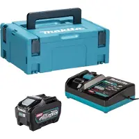 Makita Gereedschap batterijen + laders, Stroombronkit 1x BL 4050 F accu 40 V max. 5,0 Ah XGT + DC 40 RA lader + Makpac (40 V)