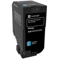 Lexmark 74C2HC0 Toner Cyaan Hoge capaciteit