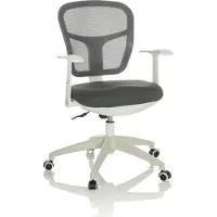 Hjh OFFICE Bureaustoel / Draaistoel TOP 108 W Netstof / Stof grijs