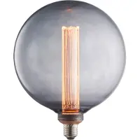 Brilliant Ledfilamentlamp Globe - Smoke - D20cm - Warm Wit - E27 - 2,8w