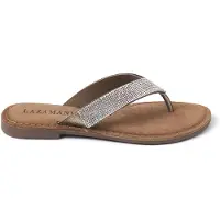 Lazamani Teenslipper bruin / transparant