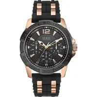 GUESS W0366G3 Analoog Roestvrijstalen Herenhorloge