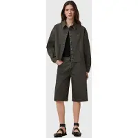 AllSaints Nicky Denim Shacket Golden Black Maat: M | Spijkerjassen Outlet | Dames | Zwart