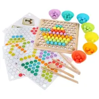 Kik Educatieve Montessori Bead Ball Mozaïekpuzzel 77el. - UNI