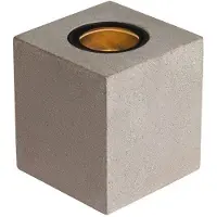 SLV Concreto vloerspot IP65 GU10 stekker hoekig, alu / grijs / zink, Beton, Modern, buitenlamp
