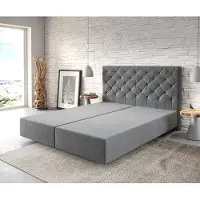 DELIFE Boxspring-frame Dream-Great 160x200 microvezel antraciet