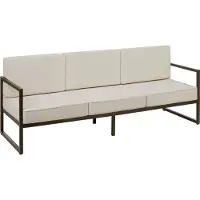 TecTake - Comosa loungebank tuin - 3-zits tuinbank - Comfortabele lounge bank met dikke kussens - Outdoor sofa met waterafstotende hoezen - stevig stalen frame - Balkon Loungebank - Tuinmeubelen -