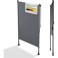 Juskys Zonnescherm Verticaal - 120x310 cm - Grijs