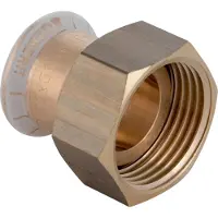 Geberit Mapress Koper vlakke koppeling met afdichtingsring koper 28xG1 1/2 65050