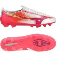 Mizuno Alpha III Elite Gras Voetbalschoenen (FG) Wit Roze Oranje