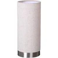 LINDBY Tafellampe , Ronja, dimbare, Beige, Slaapkamer, Stof, Modern