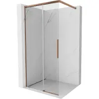 Mexen Rox douchewand Walk-in 70 x 200 , transparant 8 mm, roze goud - 8C2-070-003-60-00