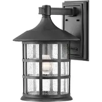 HINKLEY LED Wand Buitenlamp Freeport | 1X E27 Max 60W | IP44 | Dimbaar | Textured Black