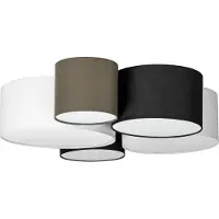LINDBY Plafondlamp , Lettie, dimbare, Meerkleurig, Woonkamer, Stof, Scandinavisch