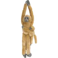 Wild republic Kuscheltier - Hängender Affe - 18x55 - Langur m. J - - One Size - Kuscheltiere