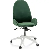 Hjh OFFICE Bureaustoel / draaistoel AVEA fluweel groen