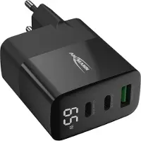 Ansmann USB snellader 65W (2x USB-C, 1x USB-A)