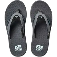 Reef Slipper Men Fanning Gunmetal Ocean-Schoenmaat 41,5