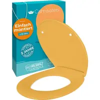 Calmwaters Original - WC-bril - Curry Geel - Duroplast - Softclose - Afneembaar