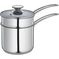 Küchenprofi Waterbad pot, Pan + steelpan, Zilver
