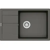 Schock Onderbouwspoel Manhattan D-100LS, afmetingen 780 x 500 mm, kleur asfalt, model MAND100LSUGAS