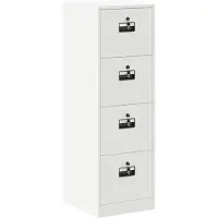 vidaXL Bestandkast met lade Wit 44 x 50 x 139 cm Koudgewalst Staal