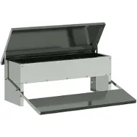 vidaXL Kippenvoederbak, zilver, 48,5 x 39,5 x 19 cm, 5 kg