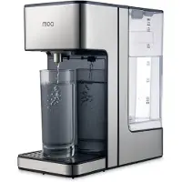 Moa Heetwaterdispenser - 2.7L - BPA vrij - 2400W - 27x15x30 cm - Zilverkleurig