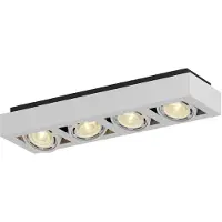 Arcchio Plafondlamp Ronka, dimbaar, wit / opaal, Woon-/ Eetkamer, Aluminium, Modern, plafondlamp