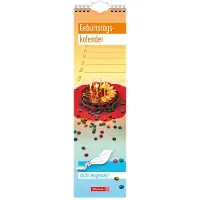 Brunnen 0000176424 Geburtstagskalender 9,5x34,5cm