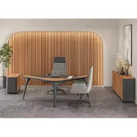 AEA Arbeitszimmer Büro Schreibtisch Kommode Sideboard Modern Holz Braun