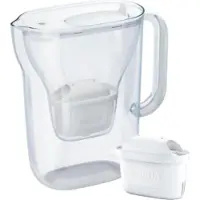 Brita waterfilterkan Style Essential - 2,4L - Wit - incl. 1x MAXTRA PRO Pure Performance waterfilter - past in de koelkast, met Smart LED Light & klapdeksel