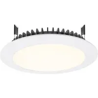 Deko-light 565236 LED Panel Round III 26 LED-inbouwlamp Energielabel: G (A - G) LED LED vast ingebouwd 26 W Verkeerswit (RAL 9016)