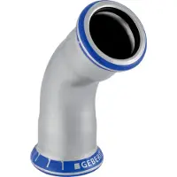 Geberit mapr.rvs bocht 45gr 42mm