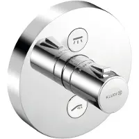 Kludi Push - Thermostatische inbouw douchekraan, 2 uitgangen, chroom 389120538