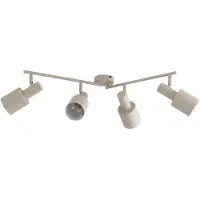 LINDBY Plafondlamp , Ovelia, dimbare, Beige, Woonkamer, Metaal, Modern