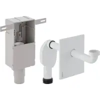 Geberit - Set inbouwsifon voor wastafel, afvoer horizontaal, alpine wit 151.120.11.1
