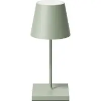 Sigor Nuindie mini LED oplaadbare tafellamp, USB-C, saliegroen, dimbaar Nuindie,, groen, Woon-/ Eetkamer, Aluminium, Modern