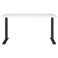 Germania GW-Mailand Hoogteverstelbaar Bureau C-Voet 1,400 (B) x 800 (D) x 910 (H) mm Spaanplaat, metaal