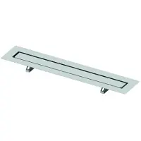 Tece TECEdrainline - Douchegoot 80 cm, voor het aanbrengen van tegels, met afdekking, rvs 650800
