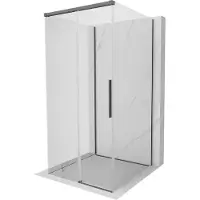 Mexen Rox-3S 3-zijdige schuifdouchecabine 110 x 110 , transparant, geborsteld geweergrijs - 8C2-110-110-66-00-3S