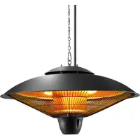 TecTake - Hangende infraroodstraler - plafondverwarmer - infraroodstraler voor buiten en binnen - elektrische verwarming - plafondverwarmer voor terras
