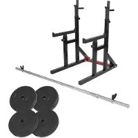 Gorilla Sports Multi Squat Rack met 40 kg Set (30 mm)