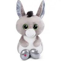 Nici Glubschis Dangling Donkey Donki Teddy 45 Cm Grijs Kinderen