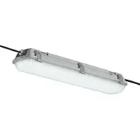 Arcchio Rao vochtbestendige LED lamp, 61,8 cm, wit / opaal, Badkamer, Kunststof, Modern, plafondlamp